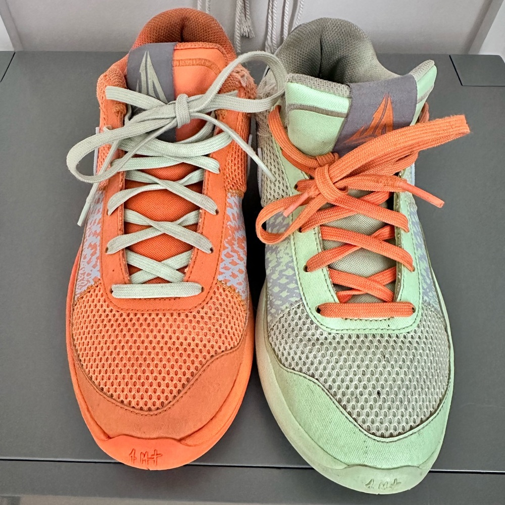 Ja Morant Day 1 Mismatch Orange/Green Basketball Shoes